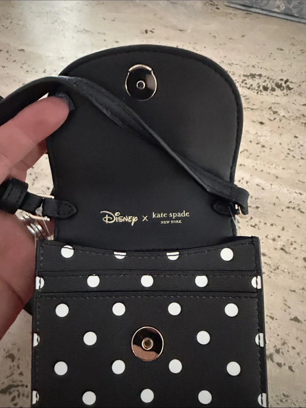 Kate Spade X Disney Minnie Mouse North South Flap Phone Crossbody